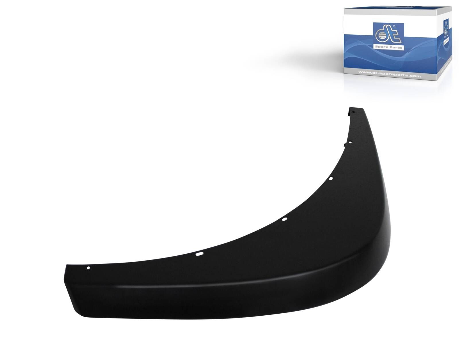 Spoiler droit DT Spare Parts 2.75122 en ABS noir pour camion de transport