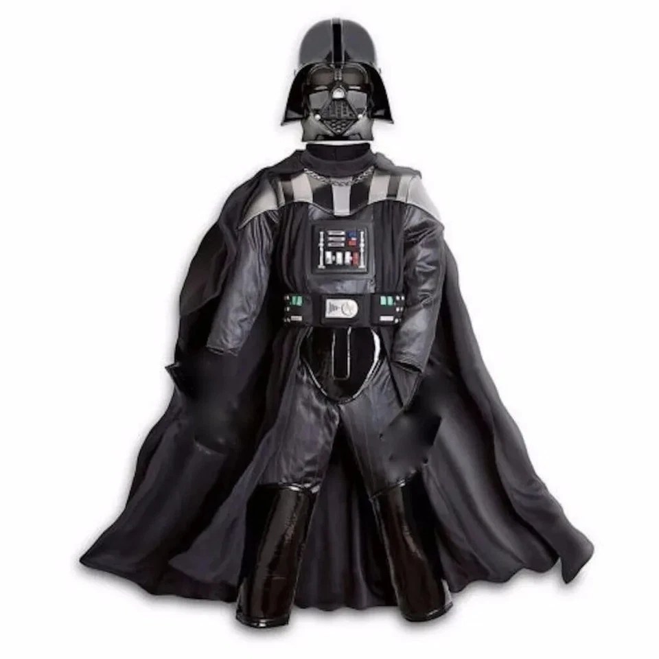 Disney Store  STAR WARS Darth Vader Boys Costume Bodysuit Belt Cape XS 4 New - Image 4 of 4