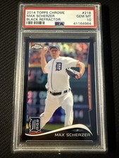 2014 Topps Chrome Max Scherzer Black Refractor #31/100 PSA 10 Pop 2