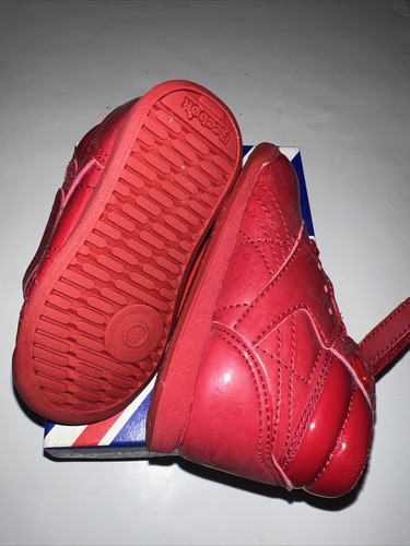 New Toddler Reebok Classics Freestyle Hi Patent Sneakers Size 4.5 Red Vintage - Picture 7 of 7