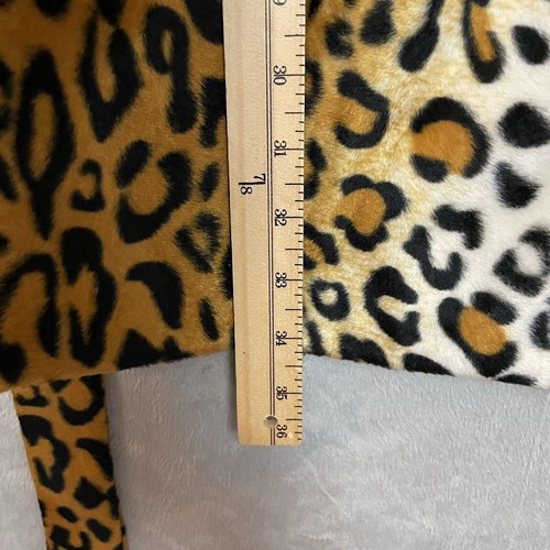 Sara Campbell Retro Cheetah Faux Fur Coat Women Medium Leopard Animal Print Glam - Picture 7 of 9