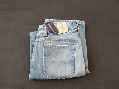 Ralph Lauren Slim 381 blau Distressed-Stil Jeans US Kinder Größe 10 UK Größe Alter 8