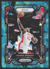 2023-24 Panini Prizm #286 Adama Sanogo Prizms Teal Ice #/225 SN,RC