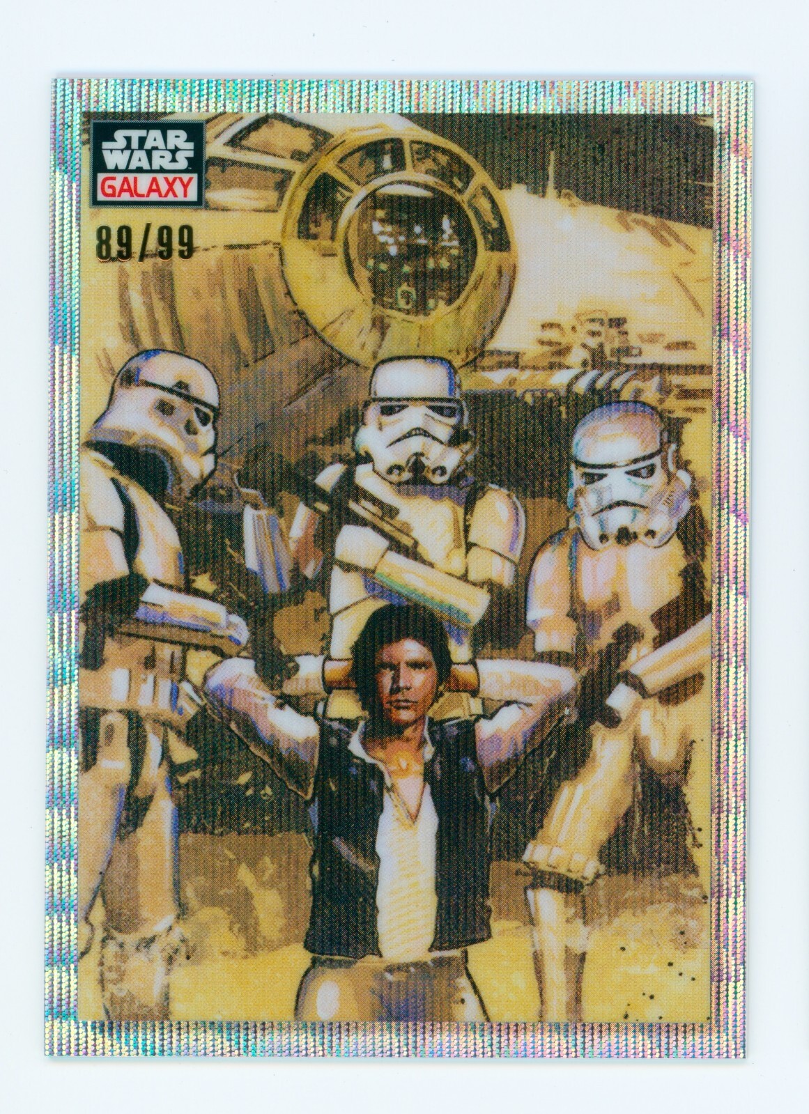 2023 The Captain Captured! Topps Chrome Star Wars Galaxy Wave Refractor 51 89/99