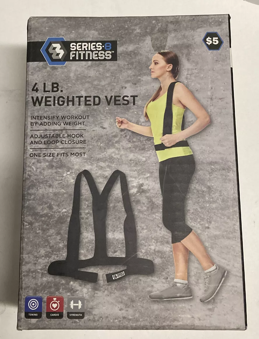 4lb Weighted Vest Series 8 Fitness Toning Cardio Strength Workout