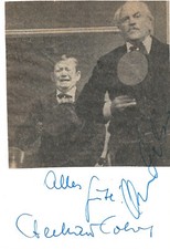 Eberhard Cohrs & Oscar Sabo Autogramm signed 10x15 cm Karteikarte Magazinbild