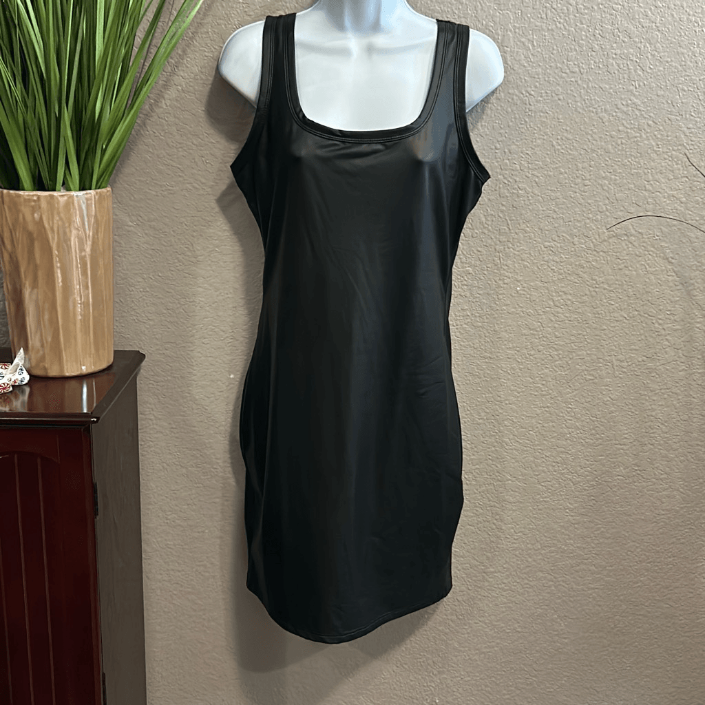 #178 SHEIN faux leather tank dress size 12 juniors(XL) #178 SHEIN faux leather tank dress size 12 juniors(XL)