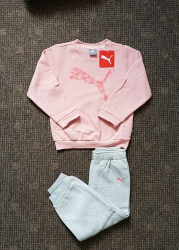 Puma chicas PARA BEBÉ BEBÉ tripulación Chándal MiniCATs jogset Rojo Del  Niño | eBay