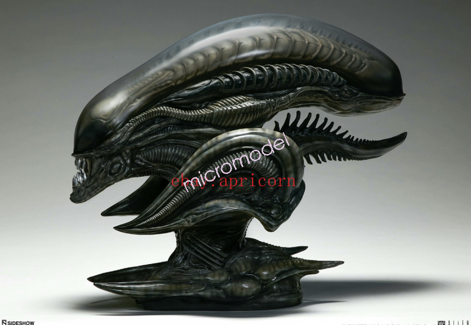Alien Bust Statue Figure Model Resin Collectible Painted Limited ...