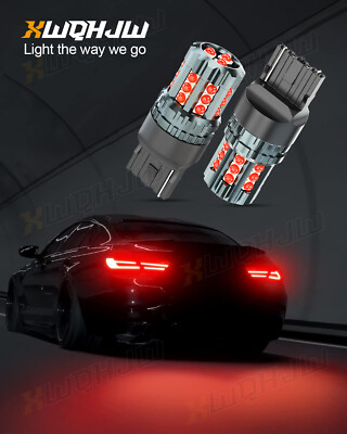 T20 7440 7443 Red LED Strobe Bulbs – 12V, 3030 SMD, 360° Beam For Brake/Tail Lights