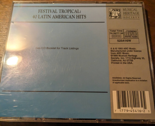 Various - Festival Tropical - 40 Latin American Hits - (2 x CD