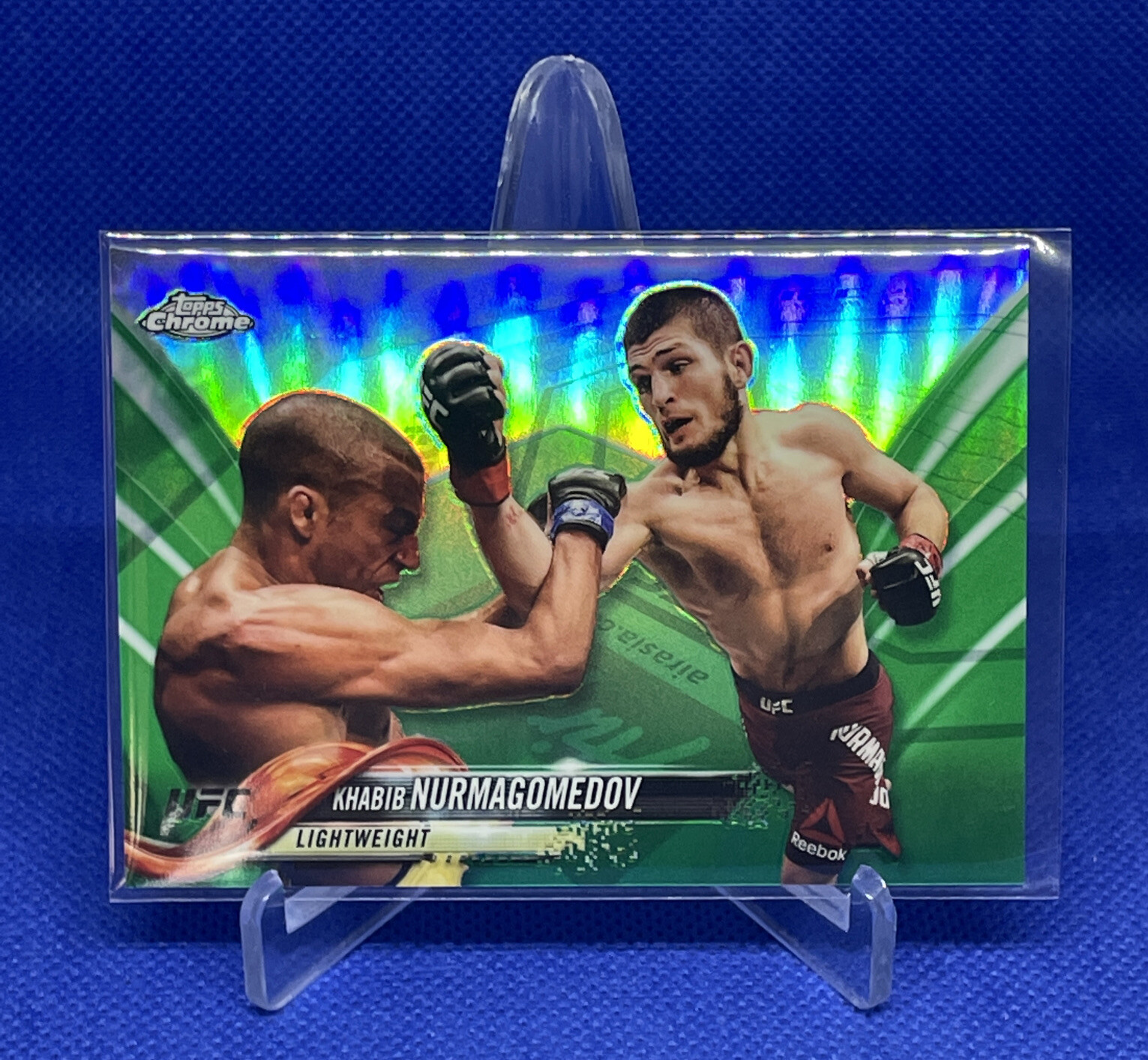 2018 Topps Chrome UFC Khabib Nurmagomedov Green Refractor SP /99 #15 29-0 🦅