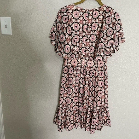 Abito Kate Spade in seta con stampa geometrica 0