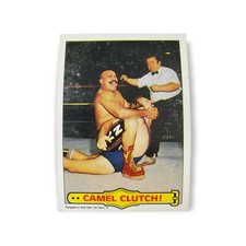 1985 Topps WWF Pro Wrestling Stars Card #49 Ringside Action Camel Clutch!
