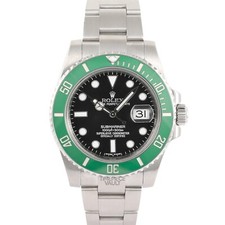 Rolex Submariner 116610LN Date Steel 40mm Custom Green Ceramic Bezel-Black Dial