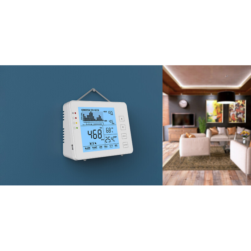 Misuratore CO2 Seben 1200P - Monitor Qualità Aria Con Semaforo E Allarme - Foto 11