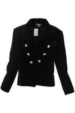 Balmain Double Breasted Velver Blazer Fr 46 Uk 18