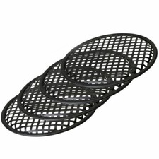 2 Pairs 6.5 inches Wafle Speaker Mid Range Metal Grills with Clips Screws