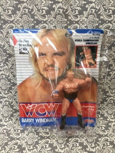 1991 WCW Wrestling Figure Barry Wind Blue Tights U...