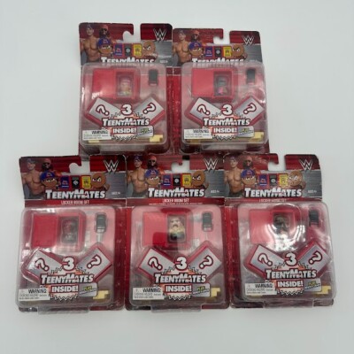   TeenyMates WWE Locker Room Set Figures Lot of 5 Sealed Boxes  