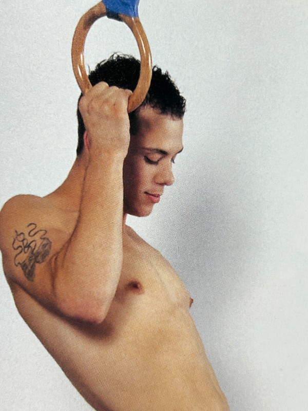Gay Mag. Advocate JANUARY 2003. Marcos Reyes. Vinnie.  Marcus