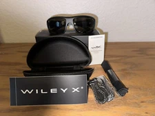 Wiley X WX Omega ACOME01 Safety Sunglasses Matte Black Frames Tinted Lenses NEW
