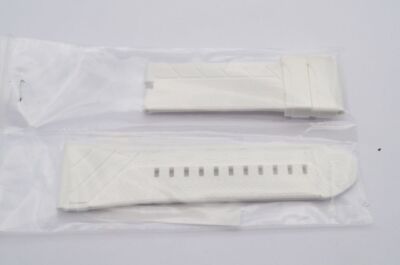 SEVENFRIDAY KAUTSCHUK ARMBAND 28MM DORNSCHLIESSE 24MM NEU UNGETRAGEN RAR WEISS