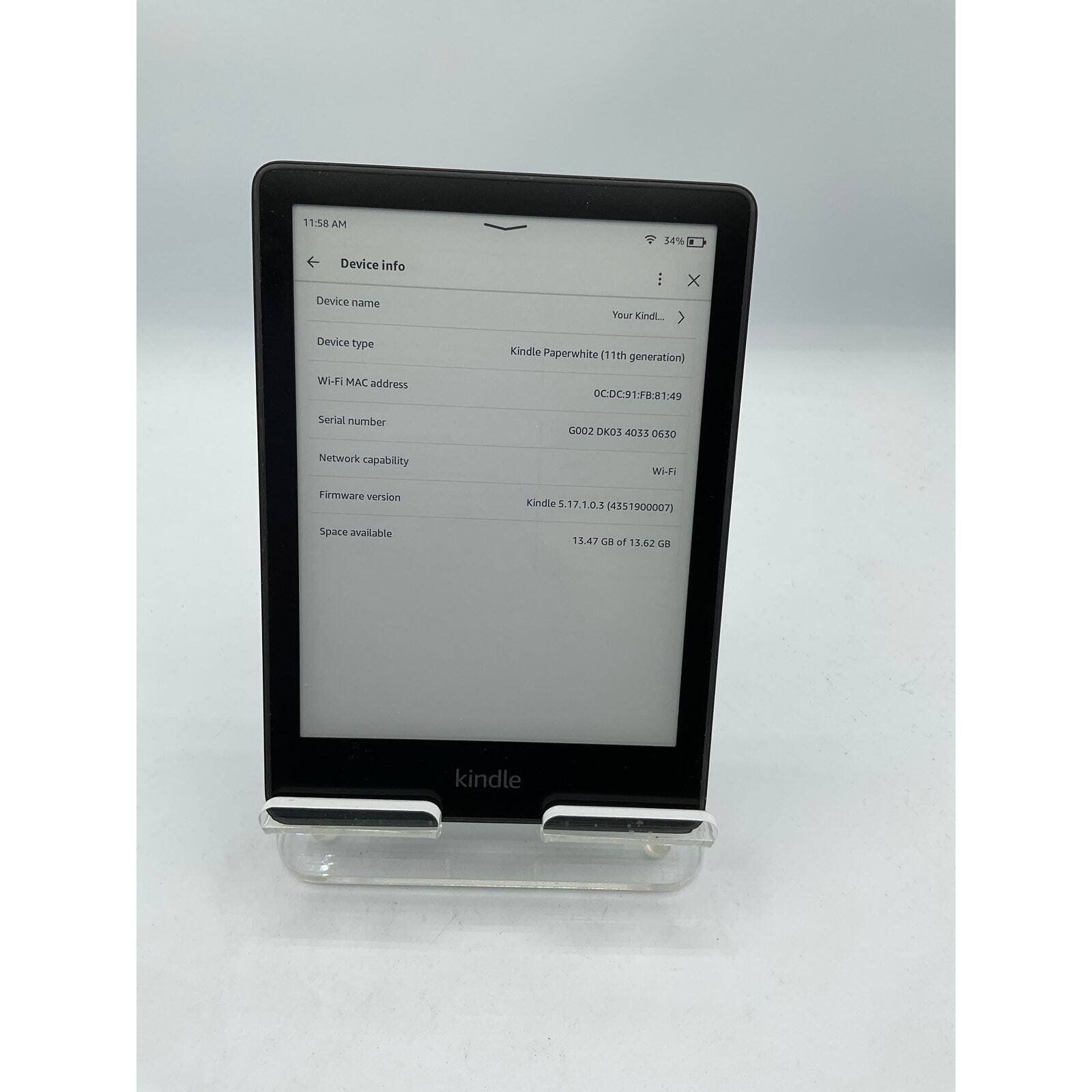 Kindle Paperwhite 11th Gen 16GB Black E-Reader with High-Res Display-image