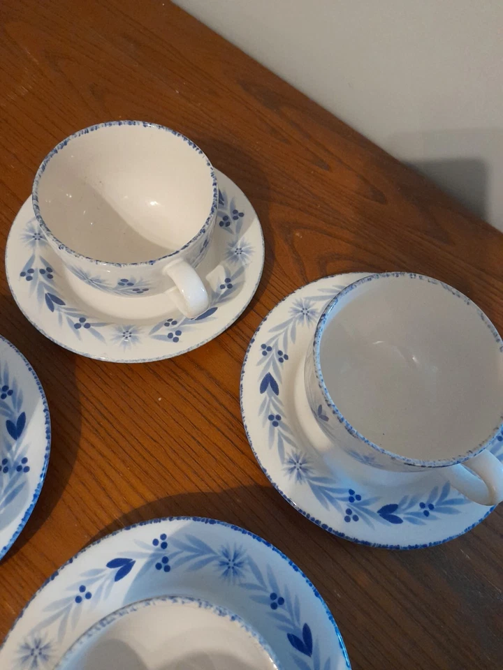 Marks & Spencer M&S Provence Cups & Saucers x 4 - Image 4 of 4