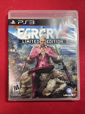 Far Cry 4 -- Limited Edition (Sony PlayStation 3, 2014) Good Tested See Photos