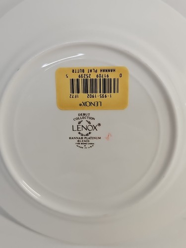 Lenox Colección Debut Hannah Platino Hueso Fino China 5 Piezas Ajuste de Lugar - Imagen 11 de 17