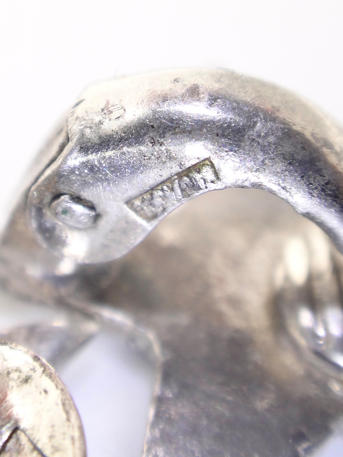 Antique Starfish Solid Silver and Marcassites Ear… - image 9