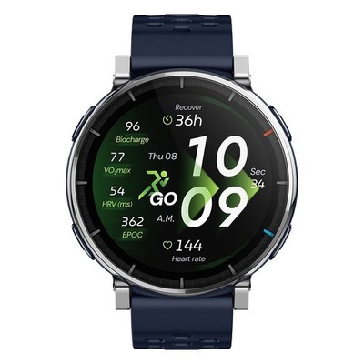 Amazfit Active 3 Premium blau | Smartwatch | 1.32 Zoll AMOLED | Trainingspläne