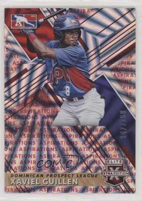 2019 Panini Elite Extra Edition Aspirations Red 142/150 Xaviel Guillen #203 4z8