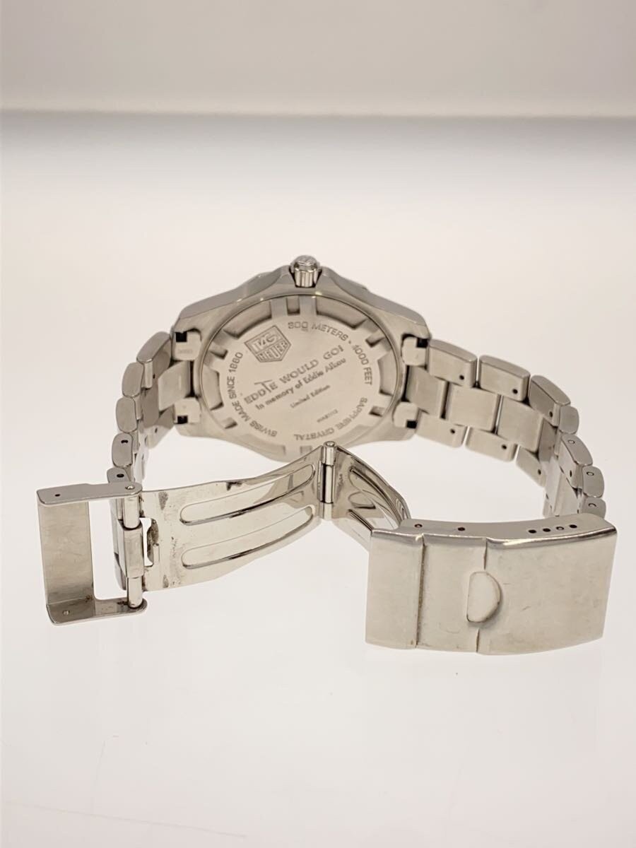 TAGHeuer Aquaracer Waimea Bay Quartz Watch Analog Stainless Black Silver WAB1113 image 4