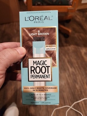 L'Oreal Paris Magic Root Rescue, Permanent Hair Color, 6 Light Brown