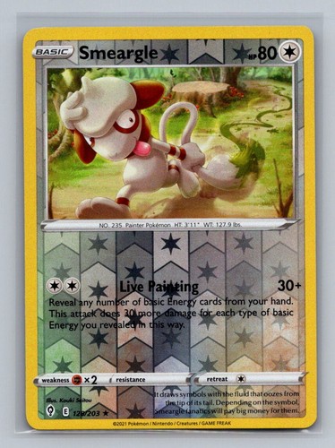 Pokemon Smeargle Reverse Holo Rare SWSH07: Evolving Skies 128/203 NM