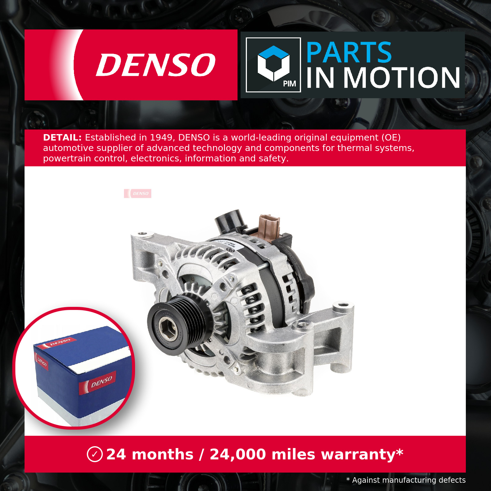 Alternator DAN934 Denso 1633079 3M5T10300NB 3M5T10300NC 30667072 30795495 New - Image 7