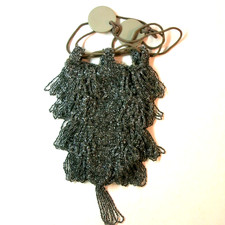 Vintage Antique Beaded Purse Deco Flapper ca 1920 Reticule SELLER PAYS US TARIFF
