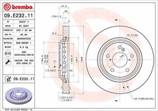 Disco freno Brembo 09.E232.11 per Honda