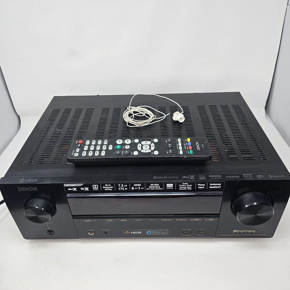 Denon AVR-X1500H 7.2 AV Receiver • No Sound • For Parts/Repair • As-Is - Image 2 of 4