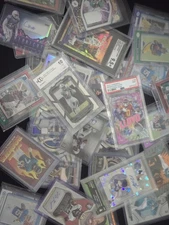 Huge Football card with slab Auto Patch  Rookie Insert 20 Card Lot Repacks 