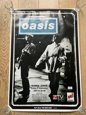 Oasis Be Here Now Tour Orginal 1997 Promo Poster Stockholm Sweden