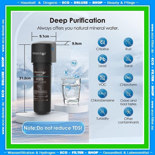 Waterdrop 💧 Untertisch DirektFlow 💧 Wasserfilter + Ersatzkartusche 💧 HOT SALE - Bild 3 von 11