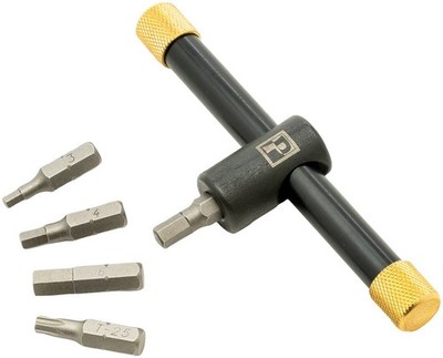 Pedros Black T-Handle Multi-Tool with Magnetic 1/4'' Hex Drive & Storage