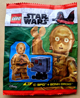 LEGO Paper Bag STAR WARS 912310 Minifigur C-3PO + GONK DROID - aus 2023 - NEU