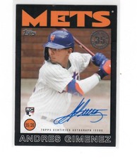 2021 Topps Update 1986 Topps Baseball Autographs Black #86A-AGI Andres  ID:46975
