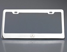 Custom License Plate Frame Laser Engraved Stainless Steel Fit Mercedes Benz