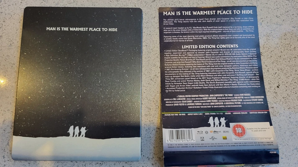 The Thing (John Carpenter's) - Blu Ray Arrow Video Steelbook Edition USED - Image 3 of 3