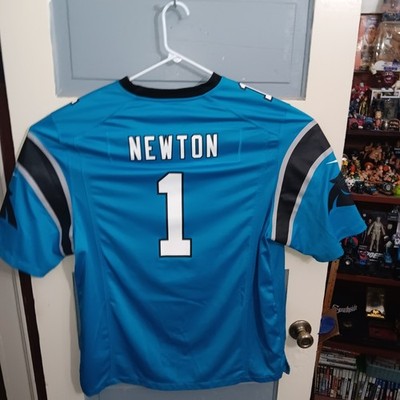 ユニフォーム 90s Nike Panthers Jersey Made in USA Nike On Field XXL NFL Cam Newton Jersey Carolina Panthers Agua #1